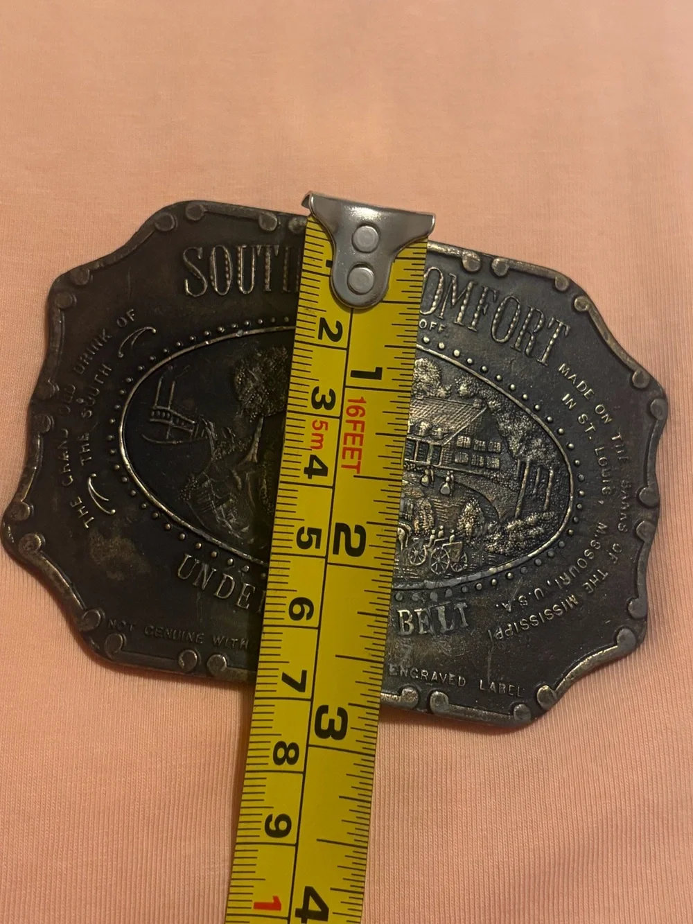 Vintage 1970’s Southern Comfort (Under Your Belt) Belt Buckle + A GIFT 🎁